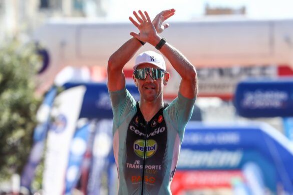Frederik Van Lierde nam in 2020 afscheid van de triatlonsport in Sables d'Olonne (foto: 3athlon.be/David Pintens)