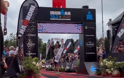 Pieter Heemeryck wint het EK 70.3 Ironman in Tallinn (foto: 3athlon.be)