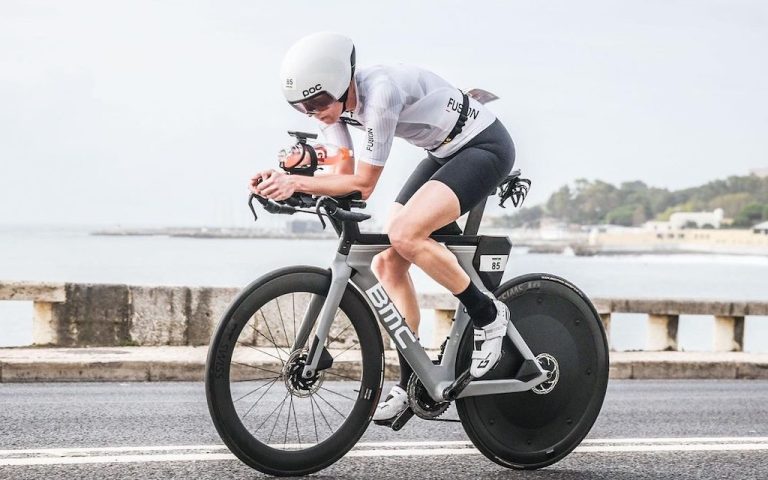 Liesbeth Verbiest in de Ironman van Cascais in 2023 (foto: Ironman)