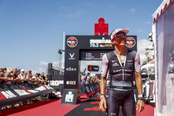 Anne Haug finisht als pro in de age group only 70.3 Ironman Nice (Foto: Ironman/Getty Images/Pablo Blazquez Dominguez)