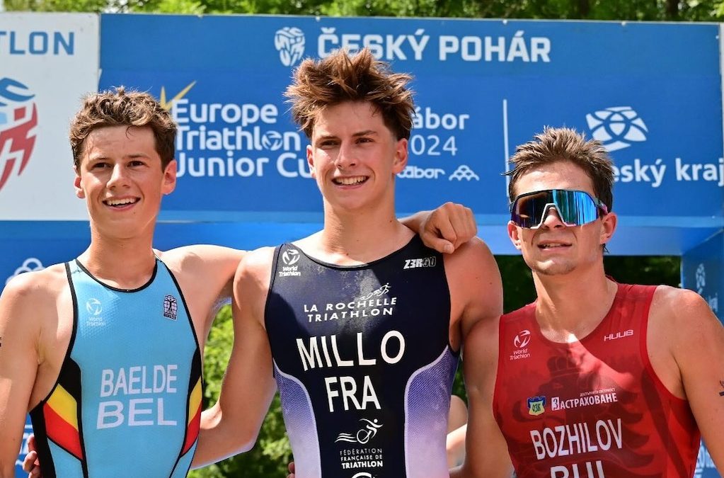 Vice-Belgisch kampioen Ibe Baelde wordt tweede in Europe Triathlon Junior Cup in Tabor