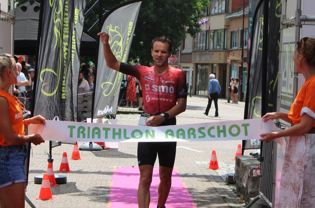 Tom Vander Hoogerstraete wint derde jaar op rij Hageland Power triatlon, Friedel Cuypers beste vrouw in Aarschot