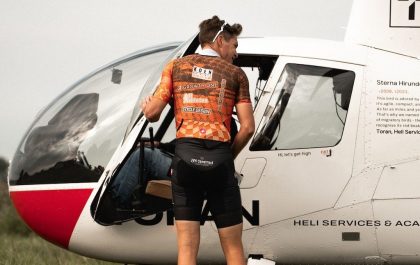 Jelle Wallays mag met de helikopter naar de 70.3 Ironman Knokke-Heist (foto: Jelle Wallays RR)