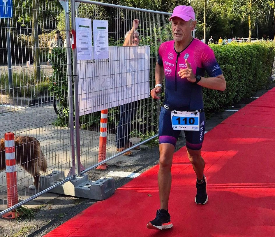 Pedro De Crock in actie in Ieper (foto; Eskimoo triatlon Ieper)