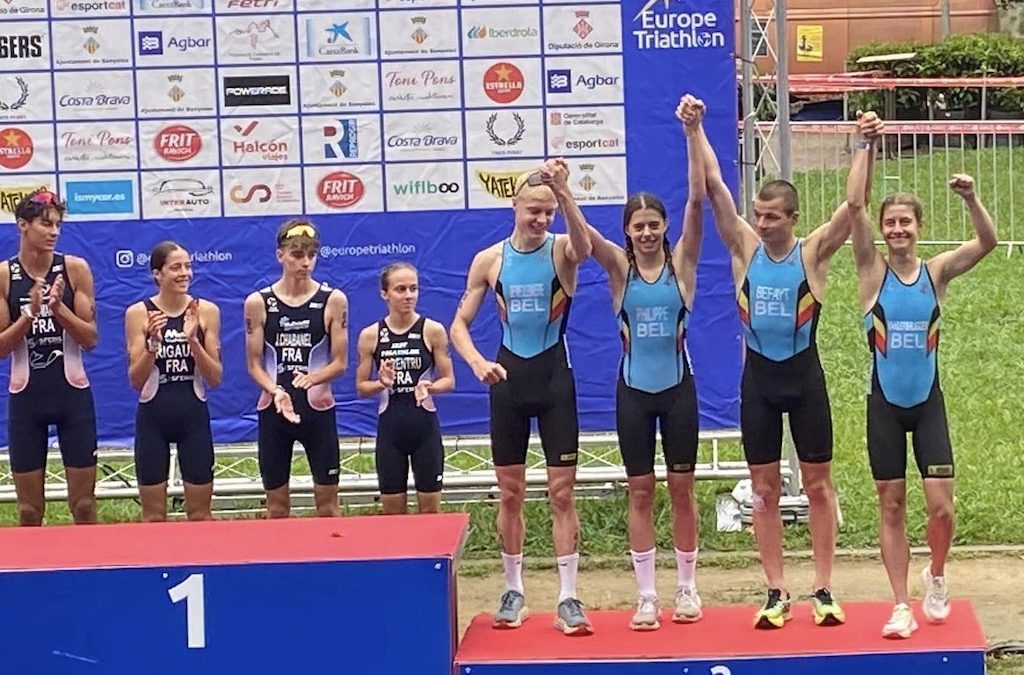 Young Hammers op zucht van zilver op EK jeugd triatlon in Banyoles